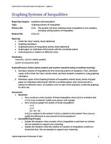 Graphing Systems of Inequalities Lesson Plan Graphing Systems of Inequalities Lesson Plan