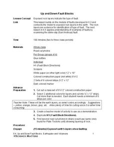 Up and Down Fault Blocks Lesson Plan Up and Down Fault Blocks Lesson Plan