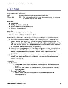 3-D Figures Lesson Plan 3-D Figures Lesson Plan