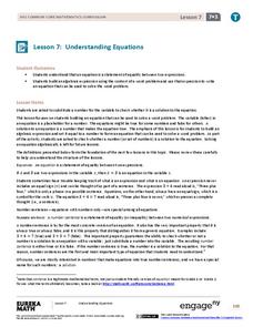 Understanding Equations Lesson Plan Understanding Equations Lesson Plan