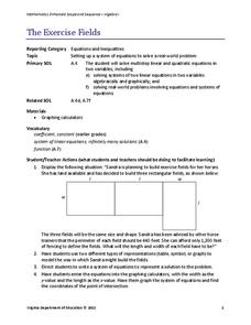 The Exercise Fields Lesson Plan The Exercise Fields Lesson Plan