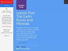 Lesson Five: The Earth, Rocks and Minerals Lesson Plan Lesson Five: The Earth, Rocks and Minerals Lesson Plan