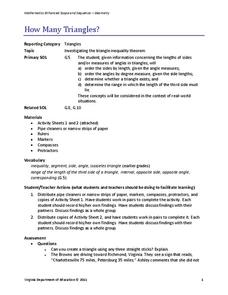 How Many Triangles? Lesson Plan How Many Triangles? Lesson Plan