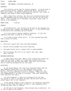 School News Lesson Plan School News Lesson Plan