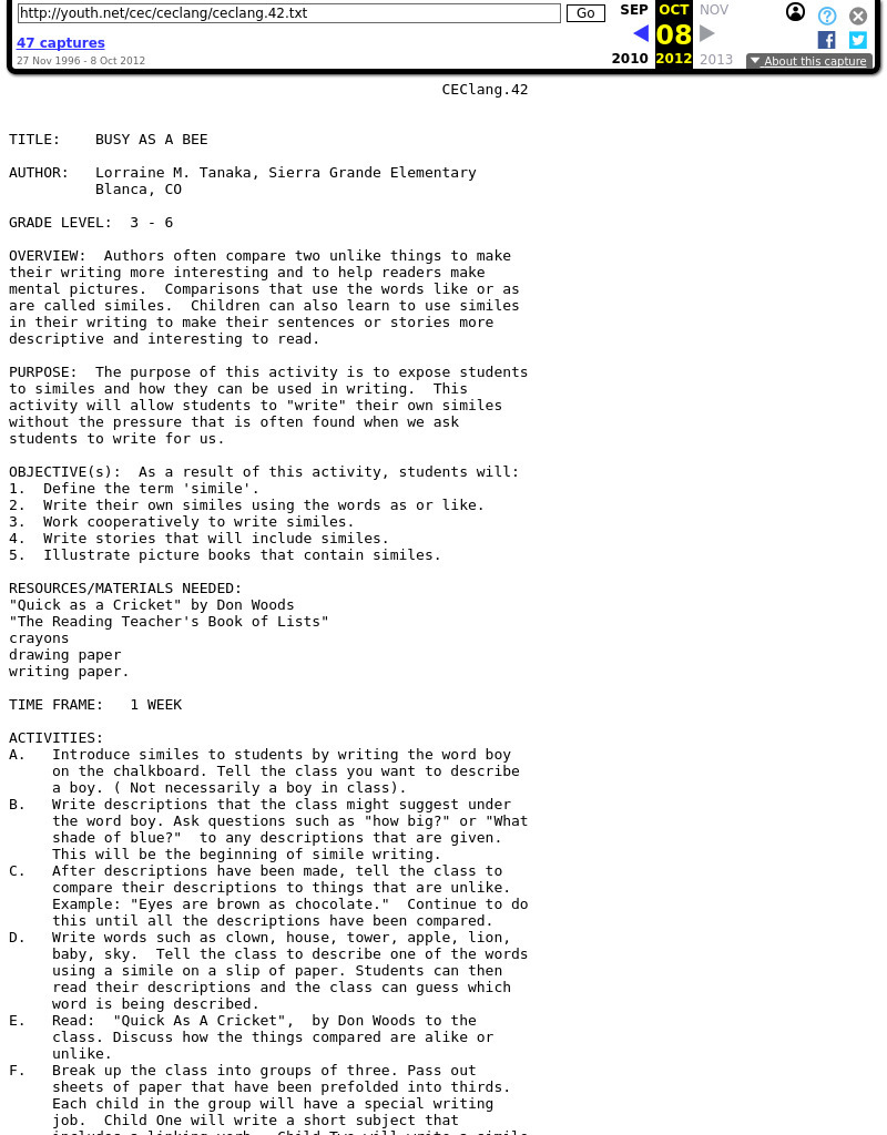 Busy As a Bee Lesson Plan Busy As a Bee Lesson Plan