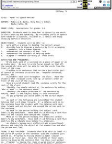 Parts of Speech Review Lesson Plan Parts of Speech Review Lesson Plan