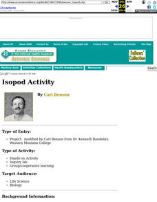 Isopod Activity Lesson Plan Isopod Activity Lesson Plan