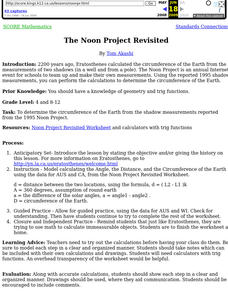 Noon Project Revisited Lesson Plan Noon Project Revisited Lesson Plan