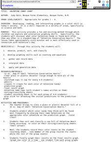 Valentine Candy Count Lesson Plan Valentine Candy Count Lesson Plan