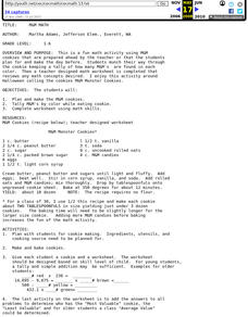 M&M Cookie Math Lesson Plan M&M Cookie Math Lesson Plan