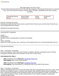 How Many Ways Can You Count? Lesson Plan How Many Ways Can You Count? Lesson Plan