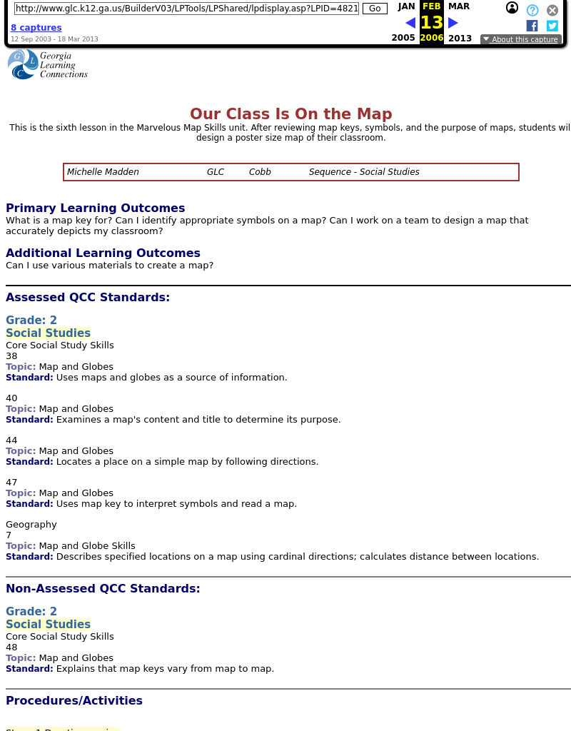 Our Class Is On the Map Lesson Plan Our Class Is On the Map Lesson Plan