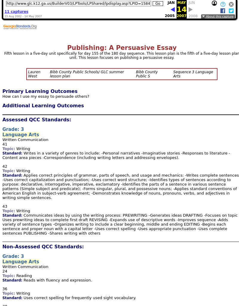 Publishing: A Persuasive Essay Lesson Plan Publishing: A Persuasive Essay Lesson Plan