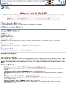 Where to Look for the USA? Lesson Plan Where to Look for the USA? Lesson Plan