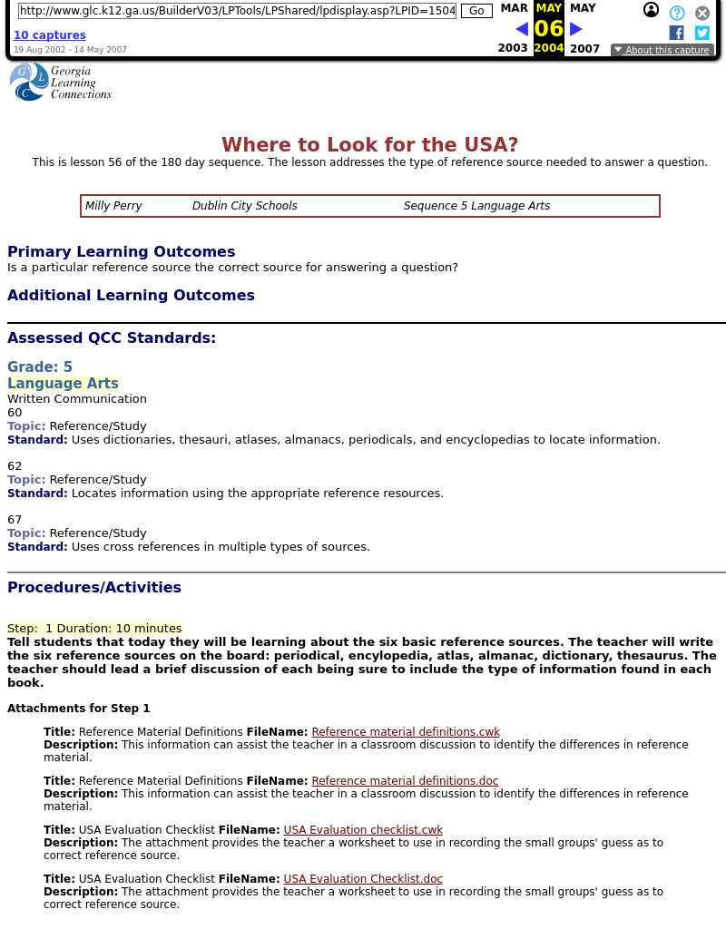 Where to Look for the USA? Lesson Plan Where to Look for the USA? Lesson Plan