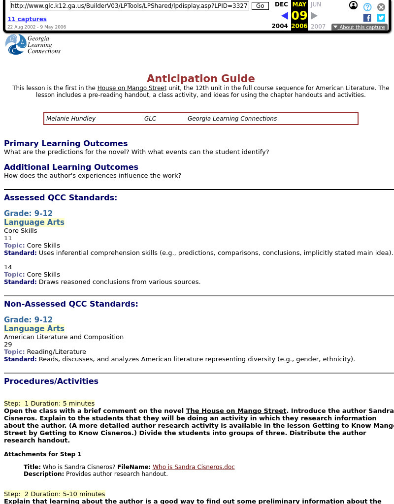 Anticipation Guide Lesson Plan Anticipation Guide Lesson Plan