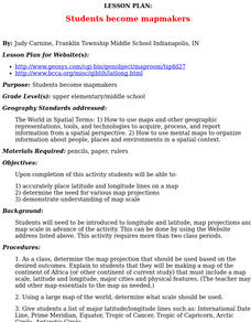Students Become Mapmakers Lesson Plan Students Become Mapmakers Lesson Plan