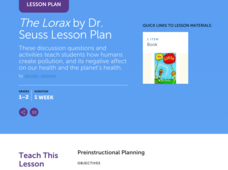 The Lorax by Dr. Seuss Lesson Plan Lesson Plan The Lorax by Dr. Seuss Lesson Plan Lesson Plan
