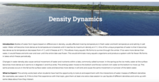 Density Dynamics Lesson Plan Density Dynamics Lesson Plan