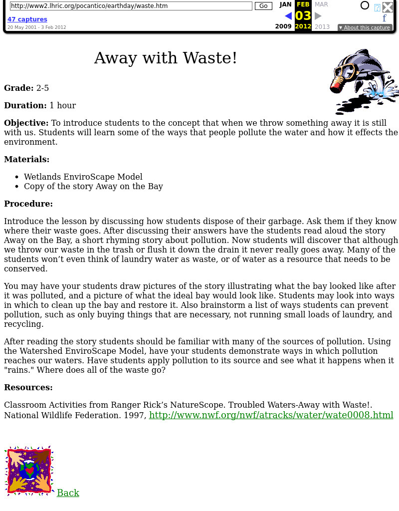 Away with Waste! Lesson Plan Away with Waste! Lesson Plan