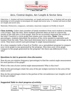 Arcs, Central Angles, Arc Length & Sector Area Lesson Plan Arcs, Central Angles, Arc Length & Sector Area Lesson Plan