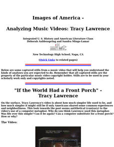 Images of America--Analyzing Music Videos Lesson Plan Images of America--Analyzing Music Videos Lesson Plan