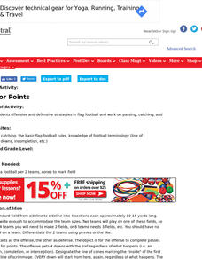 Pass for Points Lesson Plan Pass for Points Lesson Plan