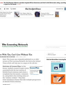Can't Live With 'Em, Can't Live Without 'Em Lesson Plan Can't Live With 'Em, Can't Live Without 'Em Lesson Plan