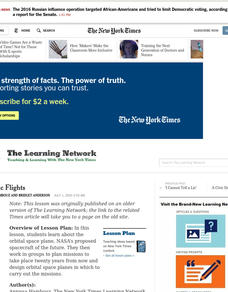 Futuristic Flights Lesson Plan Futuristic Flights Lesson Plan