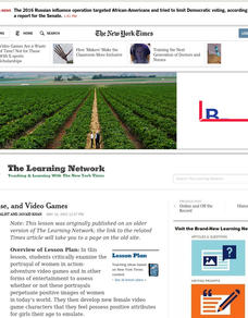 Sex, Guise, and Video Games Lesson Plan Sex, Guise, and Video Games Lesson Plan