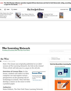 Down to the Wire Lesson Plan Down to the Wire Lesson Plan