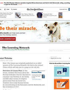 A New Saint Nicholas Lesson Plan A New Saint Nicholas Lesson Plan