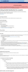 Getting Hooked; Introduction For A Narrative Lesson Plan Getting Hooked; Introduction For A Narrative Lesson Plan