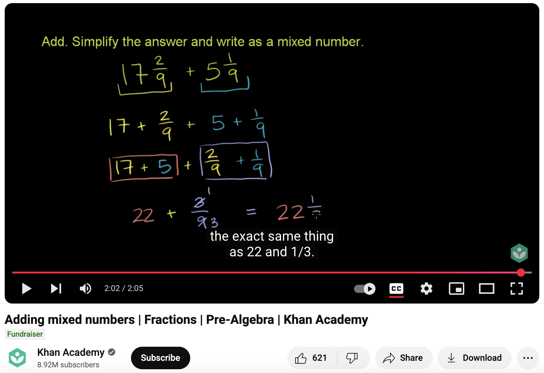 Adding Mixed Numbers, Fractions, Pre-Algebra Instructional Video Adding Mixed Numbers, Fractions, Pre-Algebra Instructional Video