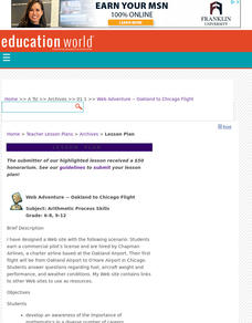 Web Adventure -- Oakland to Chicago Flight Lesson Plan Web Adventure -- Oakland to Chicago Flight Lesson Plan