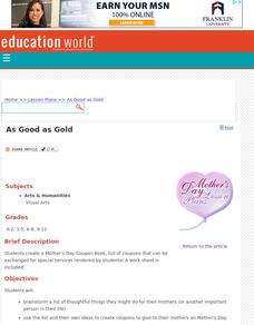 As Good as Gold Lesson Plan As Good as Gold Lesson Plan
