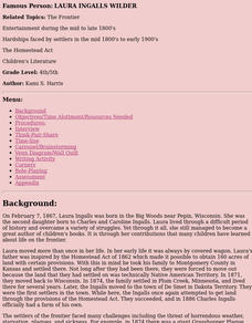 The Frontier Lesson Plan The Frontier Lesson Plan