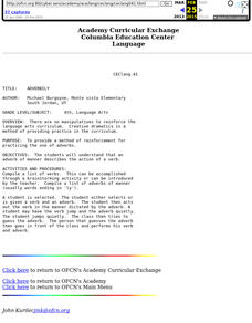 Adverbily Lesson Plan Adverbily Lesson Plan