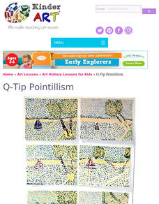Q-tip® Pointillism Lesson Plan Q-tip® Pointillism Lesson Plan