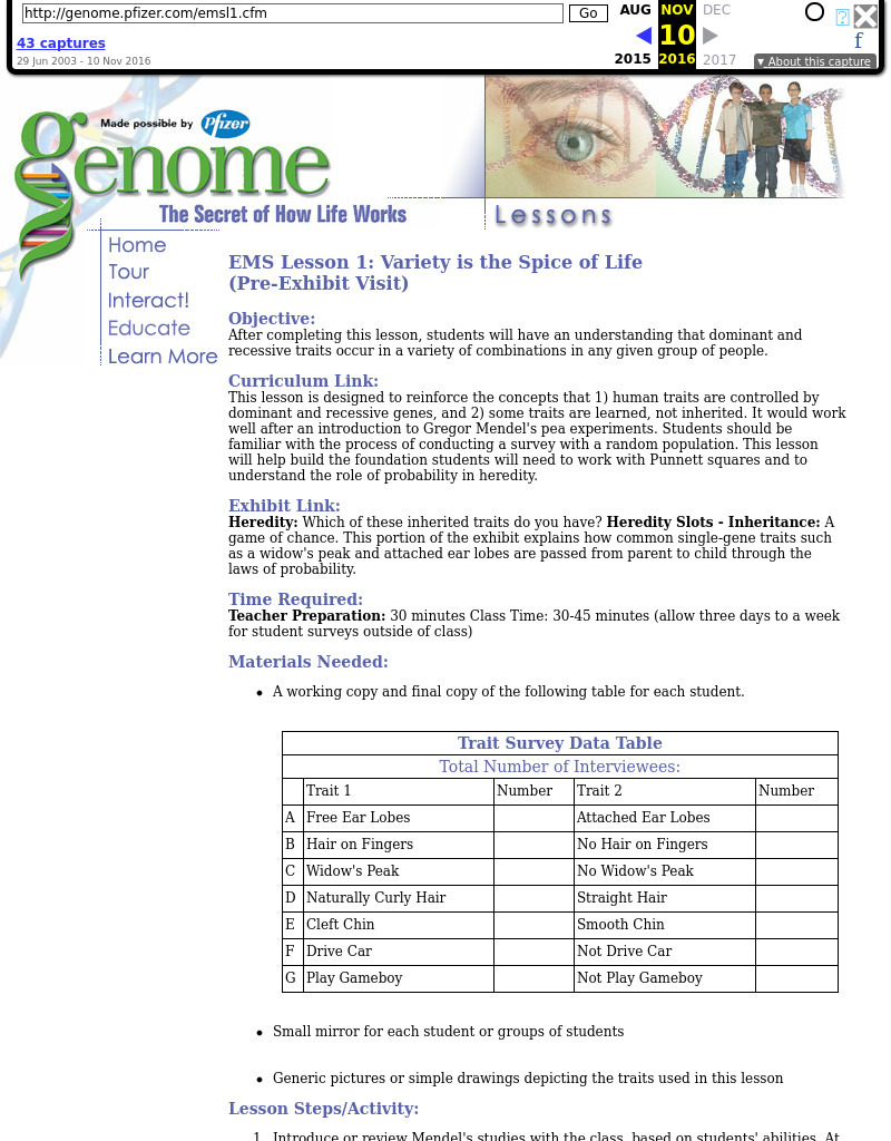 EMS Lesson 1: Variety is the Spice of Life Lesson Plan EMS Lesson 1: Variety is the Spice of Life Lesson Plan