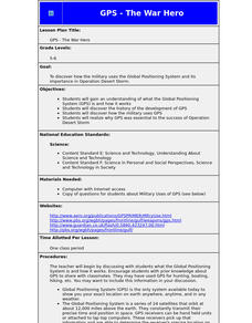 GPS - The War Hero Lesson Plan GPS - The War Hero Lesson Plan