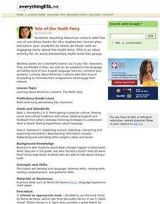 Tale of the Tooth Fairy Lesson Plan Tale of the Tooth Fairy Lesson Plan