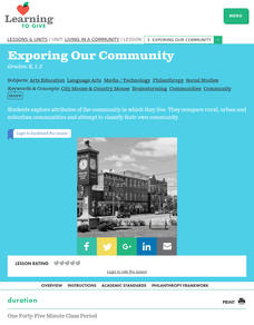 Exporing Our Community Lesson Plan Exporing Our Community Lesson Plan