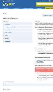 Addition and Subtraction Lesson Plan Addition and Subtraction Lesson Plan