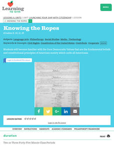 Knowing the Ropes Lesson Plan Knowing the Ropes Lesson Plan
