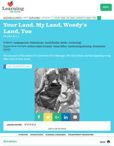 Your Land, My Land, Woody's Land, Too Lesson Plan Your Land, My Land, Woody's Land, Too Lesson Plan