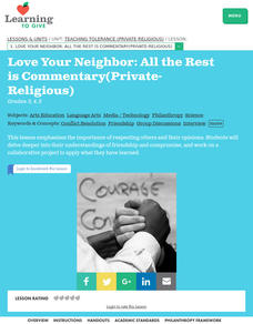 Love Your Neighbor: All The Rest is Commentary Lesson Plan Love Your Neighbor: All The Rest is Commentary Lesson Plan