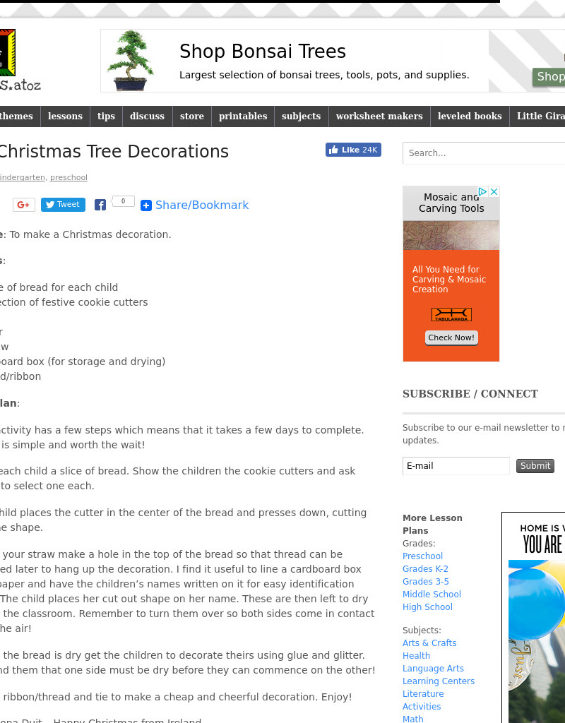Early Christmas Tree Decorations Lesson Plan Early Christmas Tree Decorations Lesson Plan