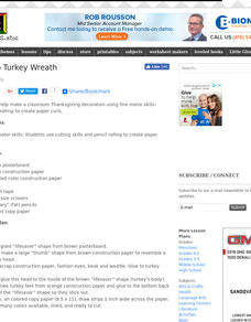 Group Turkey Wreath Lesson Plan Group Turkey Wreath Lesson Plan