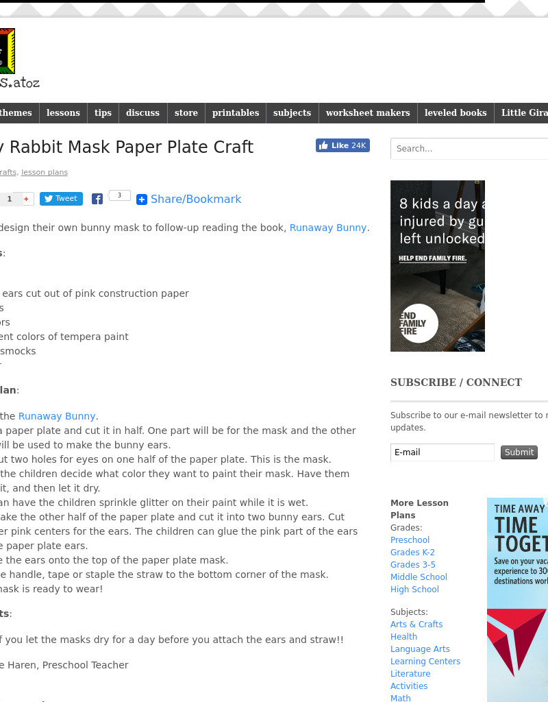 Bunny Rabbit Lesson Plan Bunny Rabbit Lesson Plan